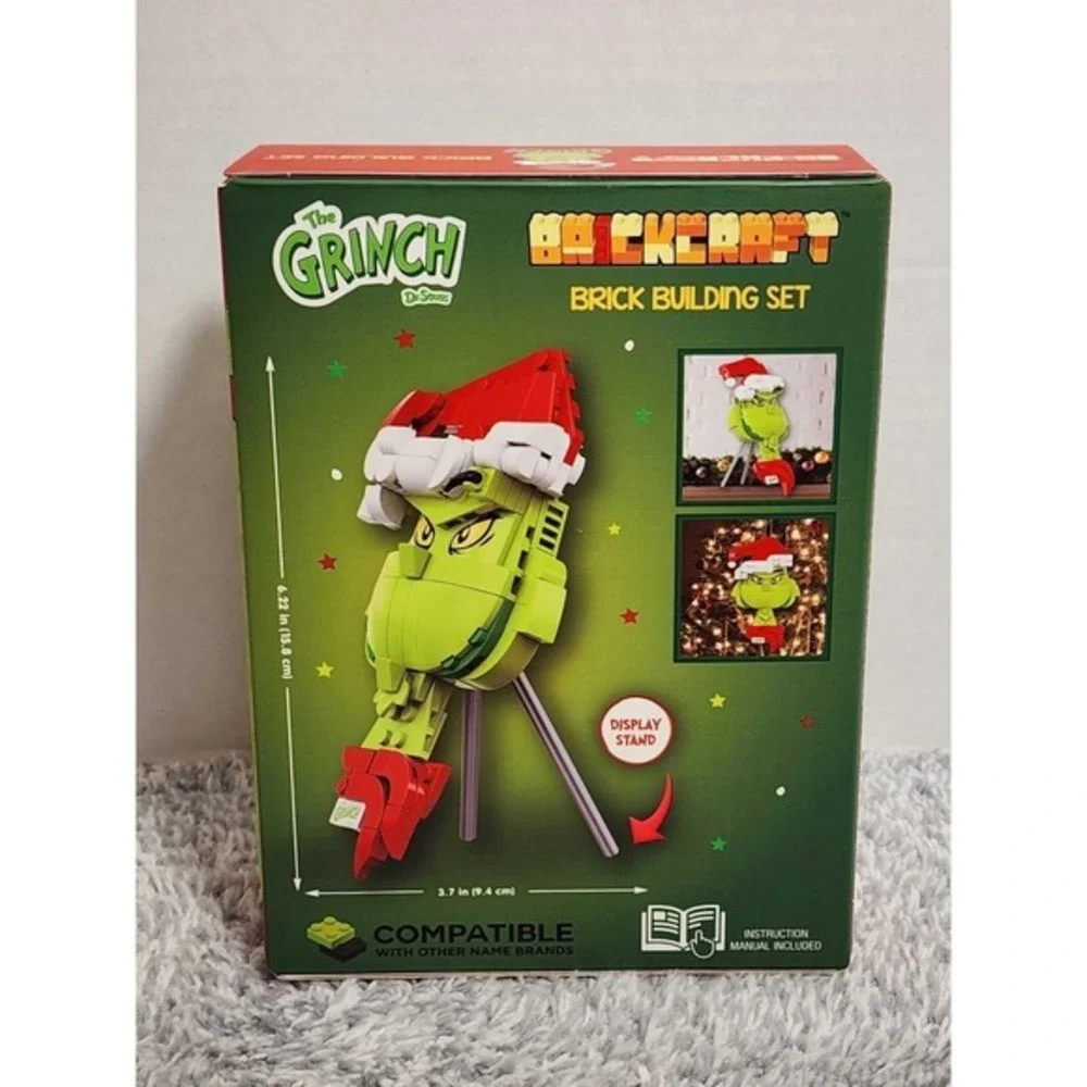 The Grinch BrickCraft Brick Building Set 141 Pieces Christmas Xmas Decor NEW NIB